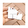 MDFSUB Personalized House Shape Double Sided DIY MDF Keychains Sublimation Wooden Key Ring Sublimation Blank Keychain
