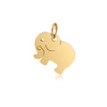 Mirror Polished 14x16mm DIY Small Pendant Holes Jewelry Accessories Stainless Steel Elephant Charms