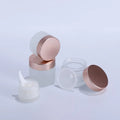 OEM Friendly Wide Mouth Glass Jar for Cosmetic Packaging 10g 30g 50g Empty Refill Frosted Glass Face Cream Jar with Screw Lid