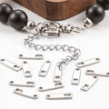 Custom Laser-Engraved Stainless Steel Metal Logo Tag Label for Necklace Extension Tail Jewelry Findings & Components