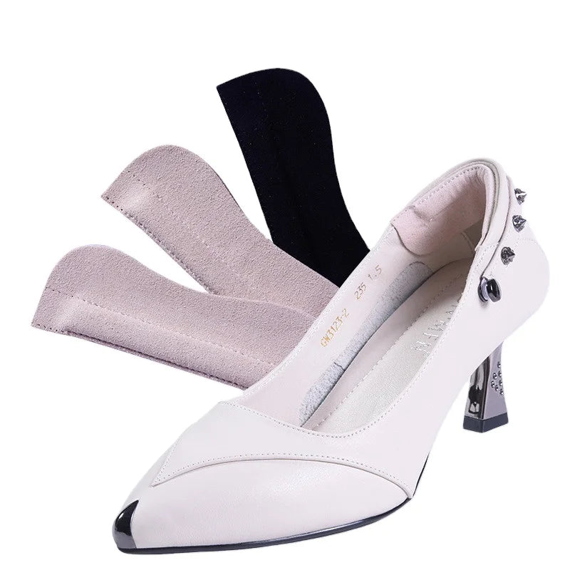 Soft Suede Leather Anti-wear Adhesive Heel Stickers Grip Liner Cushion Pads Inserts Protect Feet for Women
