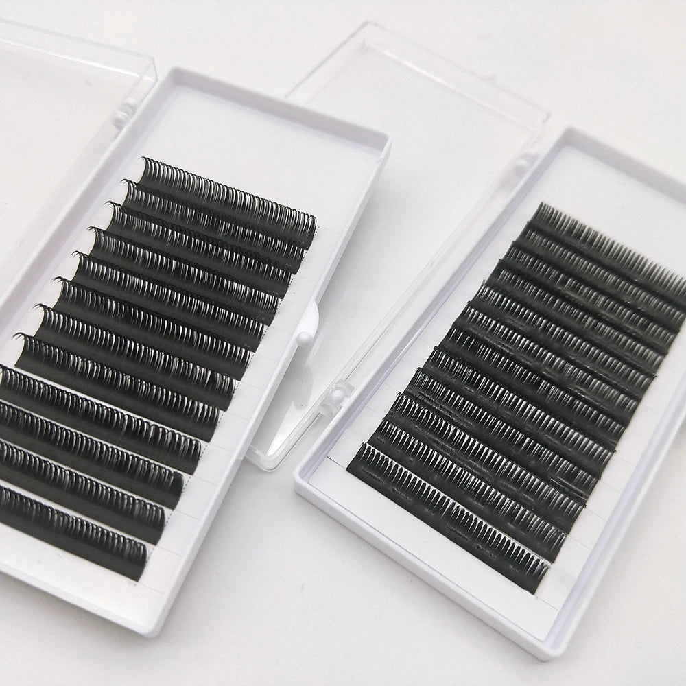 Private Label Individual Eyelash Extensions Volume Eyelashes Natural Wet Look Eyelashes