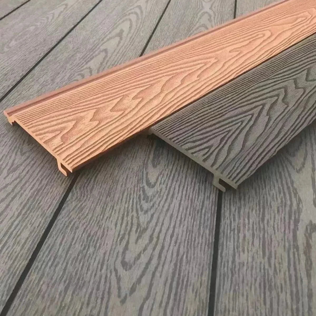 Uv Resistance and Waterproof Wpc Wall Ceiling Panels Wood Composite Plastic Slat Cladding Planks for Exterior House Building