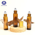 Golden Supplier's Modern Mini 10ml Roller Oil Bottles Novel Design with Pump Sprayer Amber Perfume Essential Oil Roll on Bottle