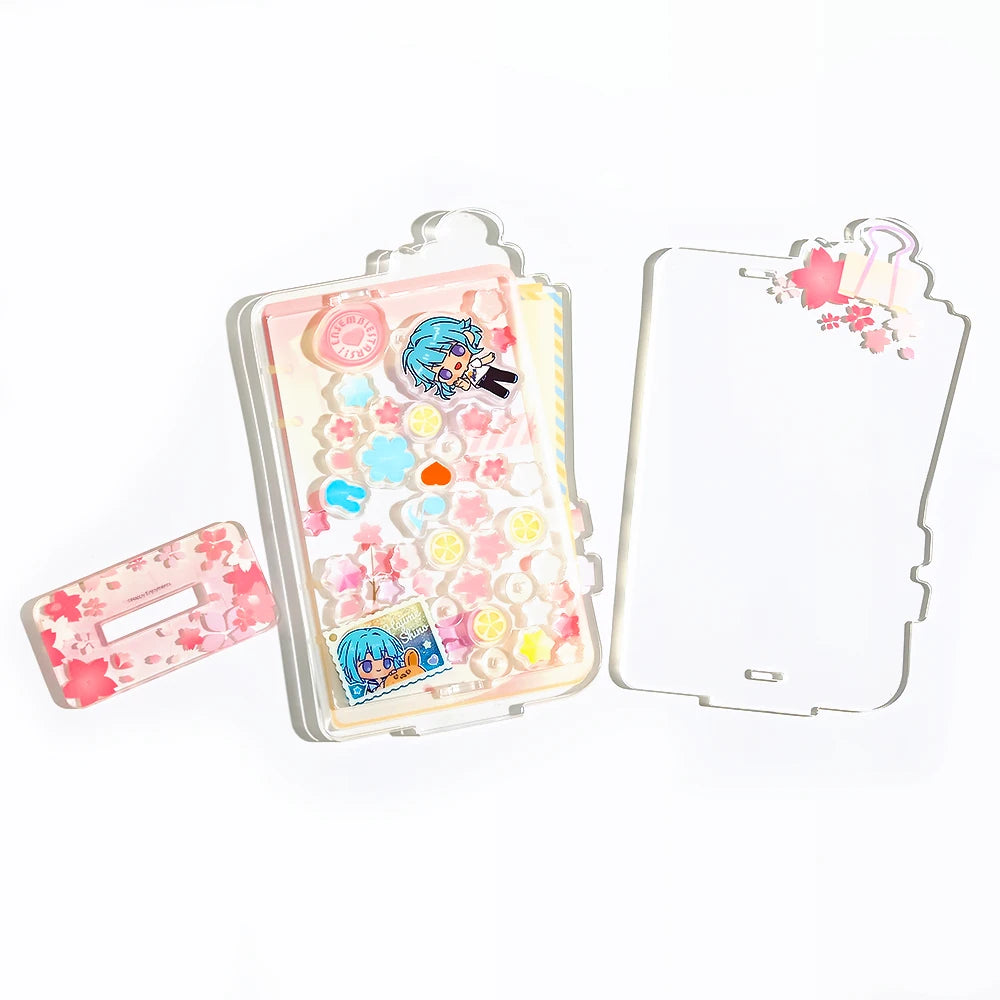 CNAWO Personalized Acrylic Standee Custom Printed Acrylic Charms Holo Shaker Charms Personalized Cute Anime Shaker Standee