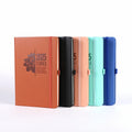 High Quality Custom Logo PU Leather Note Book A5 A6 Budget Business School Office Diary Journal Notebook with Elastic Band