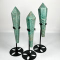 High Quality Natural Crystal Wand Amazonite Sceptre Polished Healing Stone Tower for Feng Shui Home Decoration