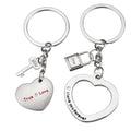 Heart Couple Keychains Set You Hold the Key to My Heart Forever Gift for Wife Husband Boyfriend Girlfriend