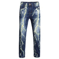 Wholesale Flash Color Breathable Vintage Fashion Trend Slim Fit Denim Straight Stretch Jeans Mens