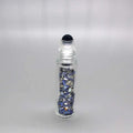 DIY 10ml Natural Gemstone Crystal Roller Ball Glass Essential Oil Bottles with Gem Stone