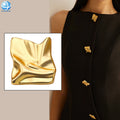 Outstanding Metal Sewing Button Alloy Irregular Ripple Shank Buttons for Women Clothing Hardware Button Buckles