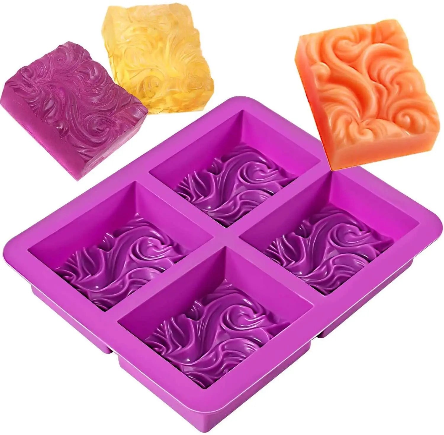 Handmade Cloud Cold Promold Soap Mold 3.5oz Ocean Wave Silicone Custom Logo Moulds Cake Tools Flexible Silicone Mold for Candles