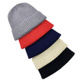Pure Color Custom logo Knitted Hat Keeping Warm Outdoor Winter Hat Unisex Autumn Winter Knitted Hat