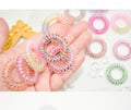 2025 Cute Girls Hairbands Gradient Color Waterproof Phone Line Hair Circle