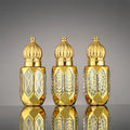 New Arrive Roll-on Essential Oil Bottle 6ml  Gilded Glass Perfume Dispenser  Wedding Favors Personalized Perfume Bottles