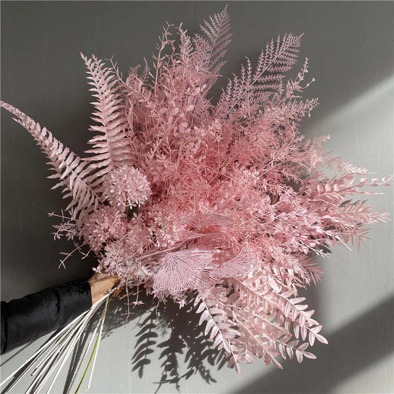 Florist Wholesale Pink Silk Flowers Arrangement for Wedding Decoration Pink Artificial Flowers