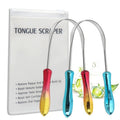 Factory Wholesale 100%304 Stainless Steel Tongue Scraper Set Oral Care Tongue Cleaning Fresh Breath Tongue Scrapers