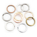 20pcs/lot 25mm Key Ring Key Chain Rhodium Bronze Colors Plated Loop Ring Keychain Keyrings Wholesale MegaBDM