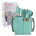 2026 Fresh Kitchen Gadgets Gift Set 19 Piece Stainless Steel Kitchen Utensil and Knife Set