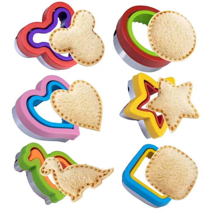 Hot Selling Cookie Cutters Set Sandwich Cutter and Sealer Various Shape Fruit Cutter and Food Picks Set