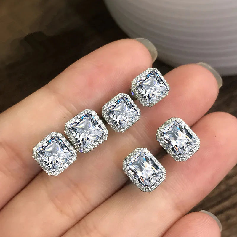 Gorgeous Stud Earrings for Women Noble Wedding Party Earring Fine Birthday Gift Lady Fashion Jewelry