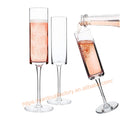 6oz Wholesale Verre De Champagne Coupe PC Glass Copa Champagne Glass Plastic Goblet With Long Stem