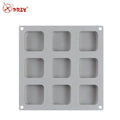 9-hole square Silicone Mold for Handmade Soap Making