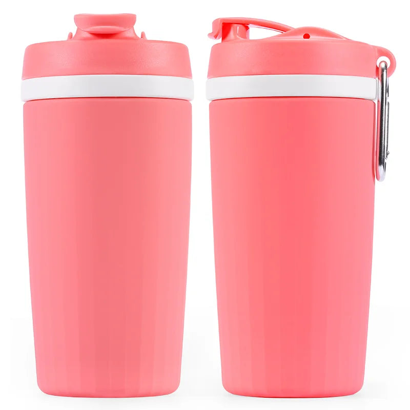 BPA Free Silicone Reusable Drinking Bubble Tea Cups Portable New Travel Mug