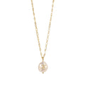 Fashion Simple Gold Plated Jewelry Natural Baroque Pearl Pendant Necklace for Women Party Gift