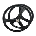 700c Bicycle Wheel Set Magnesium Alloy Dead Flying Bicycle Three Spoke Rim Integrated Single Wheel Set Front and Rear Wheels