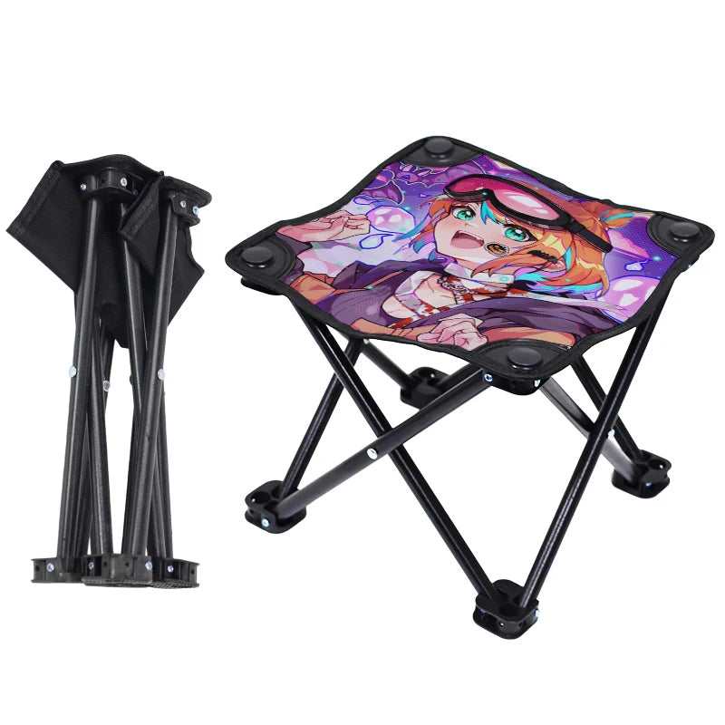 Lightweight Folding Stool Custom Print Wholesale Custom Folding Stool Outdoor Camping Portable Folding Stool