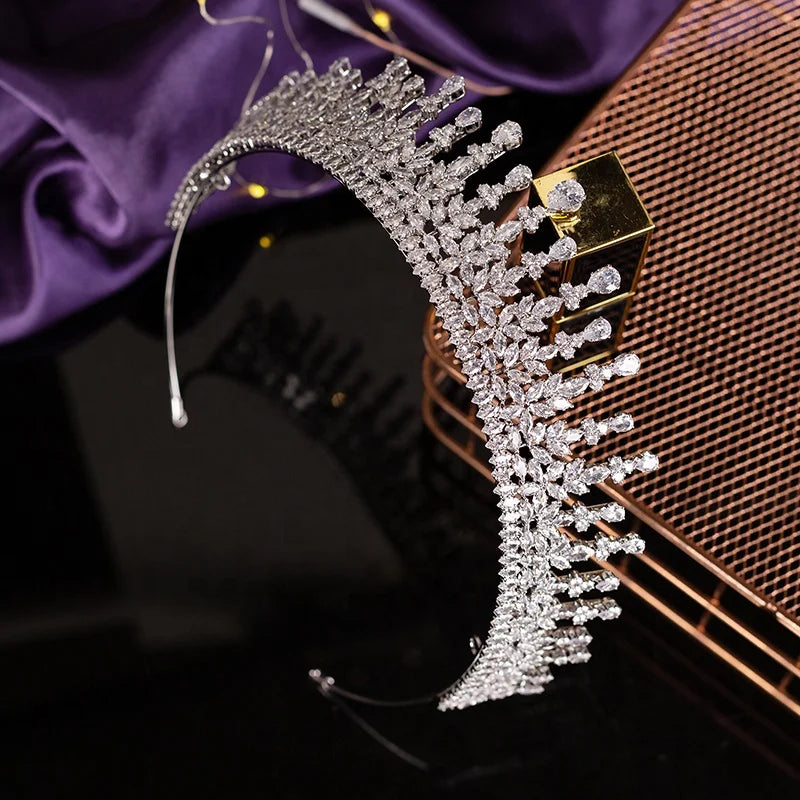 Luxury Bridal Tiara and Crown Hair Accessories for Party Prom Festival Banquet Feast Anniversary Birthday Gift for Women BC6435