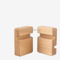 Tabletop Beech Wood Cell Phone Stand Portable Natural Wooden Pad Stand Mobile Phone Holder