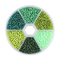 2mm 10g/grid 12/0 Charm Color Letter Acrylic Czech Glass Seed Beads for Jewelry Making DIY Bracelet Necklace Accessories