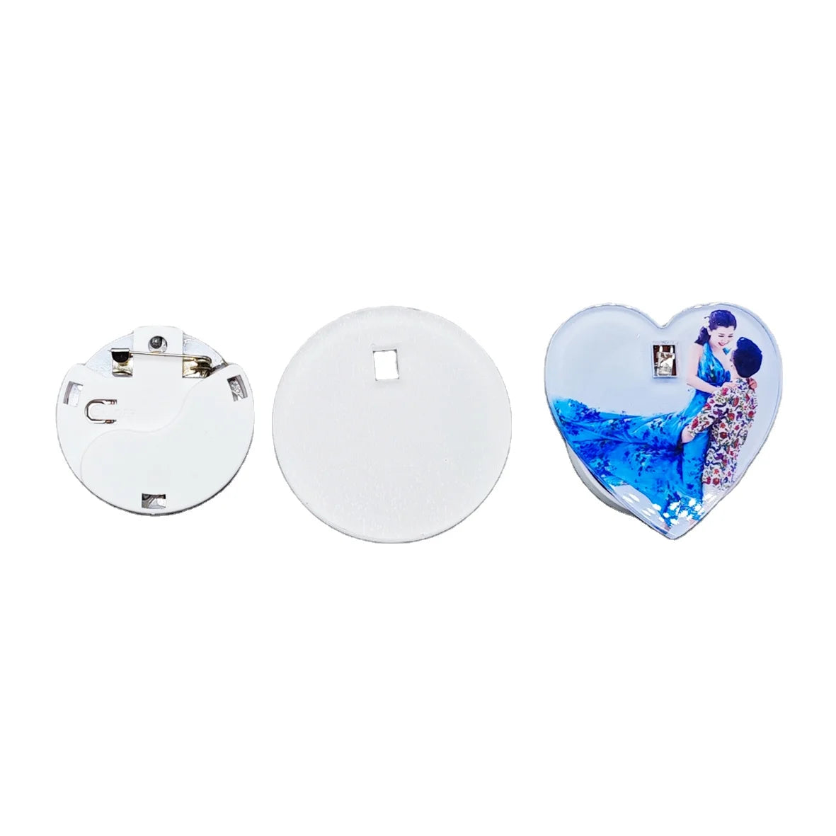 Printable Sublimation Blank Acrylic Badge Photo Frames LED Color Change Identity