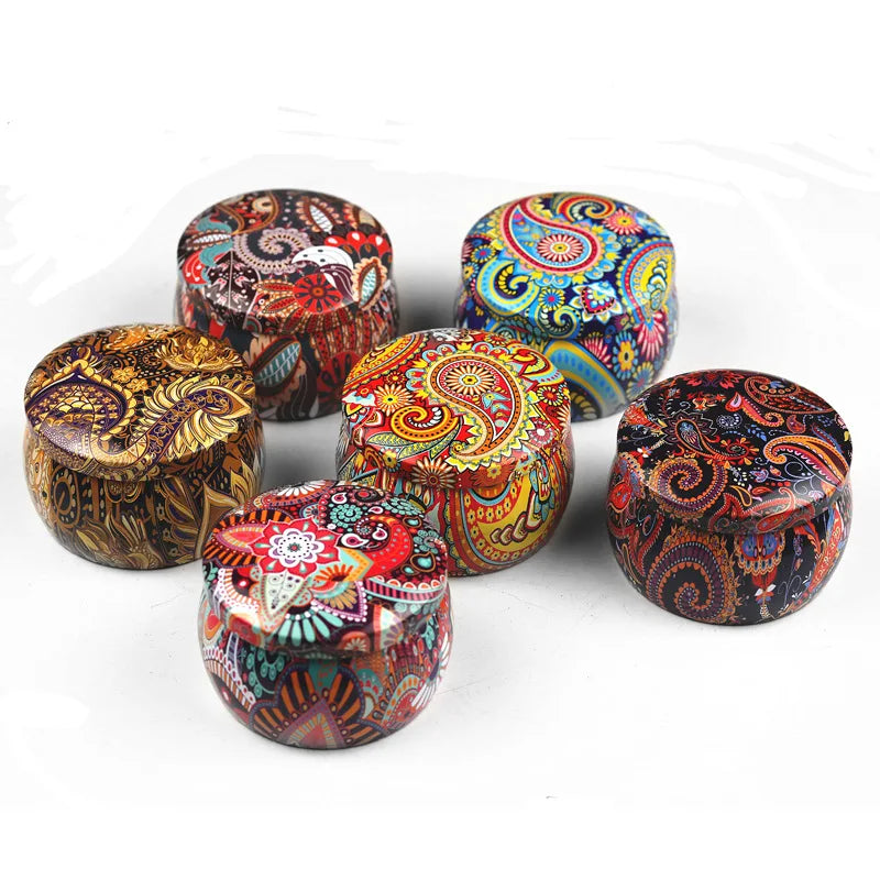 Factory Wholesale Custom Multi Color Option Empty Candle Tea Tin Candy Tins With Lid