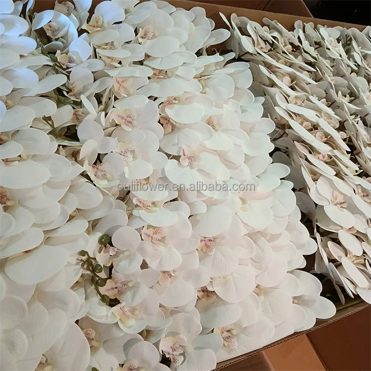 B-2232 Wholesale Real Touch Artificial Orchid Flowers Orchid Blue White Latex Orchid for Decoration