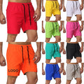2024 Quick Dry Big Size Polyester Oem Custom logo Sports Beach Shorts on Stock Summer Sweat Gym Running Pants Men's Shorts