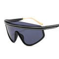 GWTNN OEM Lunettes 2023 New Fashion Vintage Oversized One Piece Sunglasses