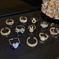 Cheap Wholesale Gold Plated Brass Zircons Rings Jewelry for Women