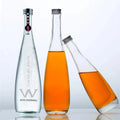 Factory Cheap Custom Unique Drop Water Shape Transparent Frosted Water Glass Bottle 330ml 500ml Water Bottles With Good Quality