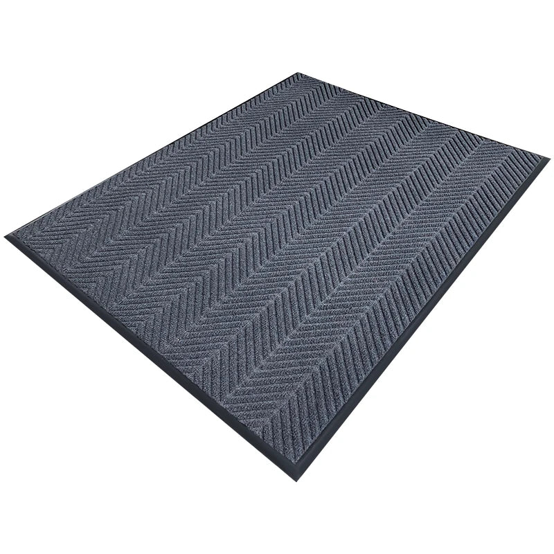 2023 New Arrival Tires Commercial Used Rubber Backing PP Material Shoes Outdoor Mat Disinfection Cleaning Dust Blank Floor Mat