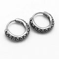 Fine Personalized Unisex Jewelry Octopus Earrings Titanium Steel Animal Hoop Earrings Women Men