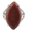 Fashion Accessories Women Jewelry Rings Silver Red GoldStone Horse Eye Shaped Rings Birthday Jewelry Gifts for Friend