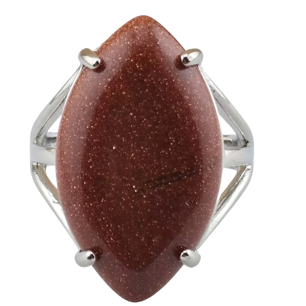 Fashion Accessories Women Jewelry Rings Silver Red GoldStone Horse Eye Shaped Rings Birthday Jewelry Gifts for Friend