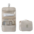 Travel Hanging Toiletry Bag for Men and Women with Expandable Compartments for Cosmetics Shaving Tools