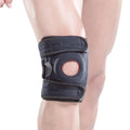 2021 New Product Adjustable Breathable Neoprene Compression Open Patella Elastic Silicone Knee Brace Support
