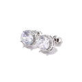 Fashion S925 Zircon Stud Earrings Diamond Moissanite Fine Jewelry Women Earrings Wholesale Cz Gemstone Earrings