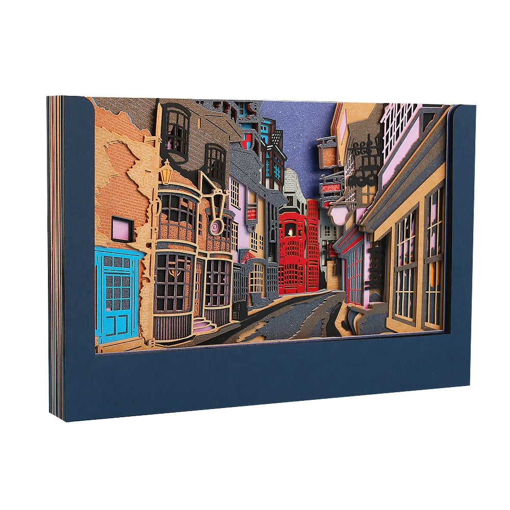 Diagonalley Harry Alley Hary Potter Papercraft Office Decorations Bookmarks Valuable Gift Layered Paper Memo Pad
