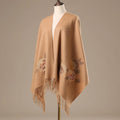 OEM ODM Wool Scarf Women's Winter All-match Shawl Free Fashion Embroidered Spring and Autumn Outer Shawl